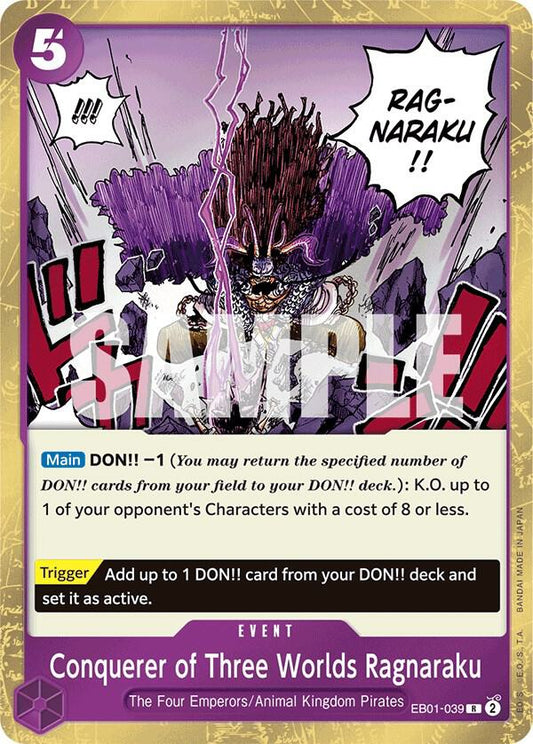 Conquerer of Three Worlds Ragnaraku R Extra Booster: Memorial Collection EB01-039 NM