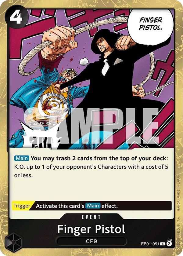 Finger Pistol R Extra Booster: Memorial Collection EB01-051 NM