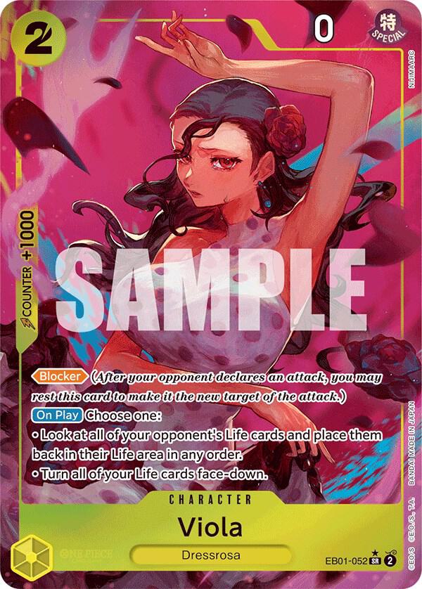 Viola (Alternate Art) SR Extra Booster: Memorial Collection EB01-052 NM