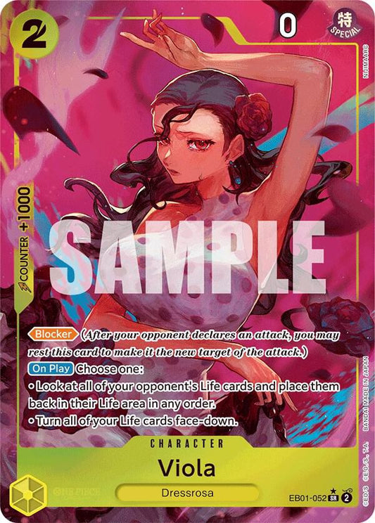 Viola (Alternate Art) SR Extra Booster: Memorial Collection EB01-052 NM