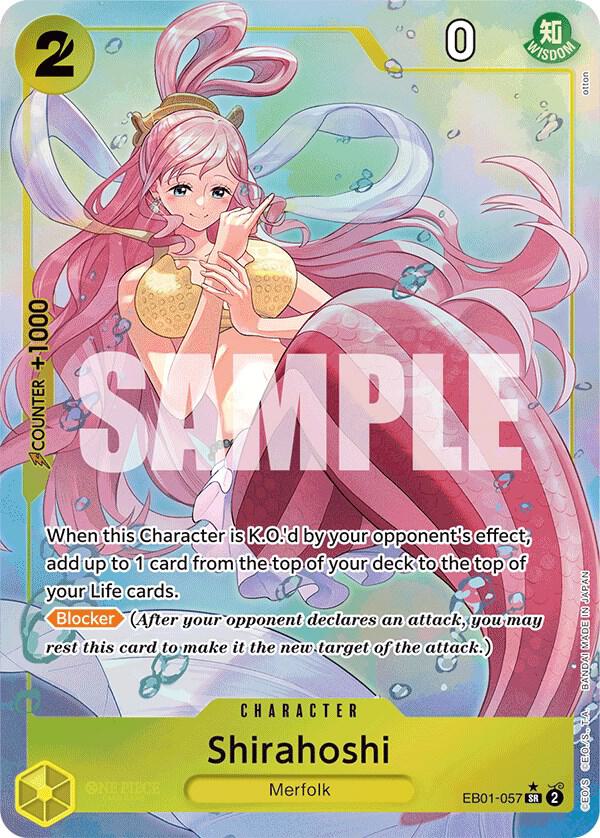 Shirahoshi (Alternate Art) SR Extra Booster: Memorial Collection EB01-057 NM