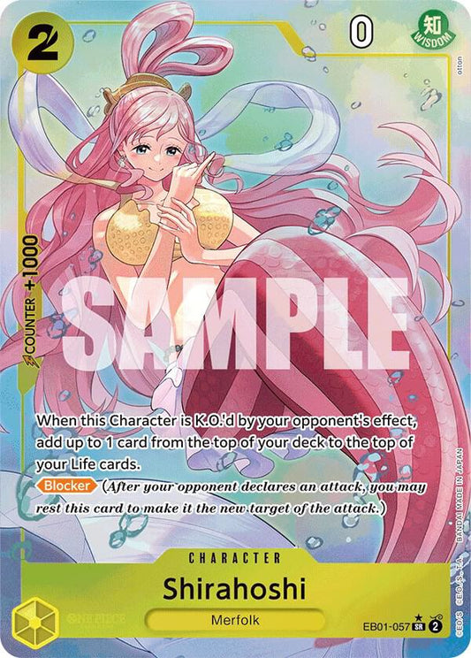 Shirahoshi (Alternate Art) SR Extra Booster: Memorial Collection EB01-057 NM