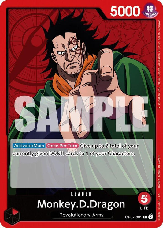 Monkey.D.Dragon (001) L 500 Years in the Future OP07-001 NM