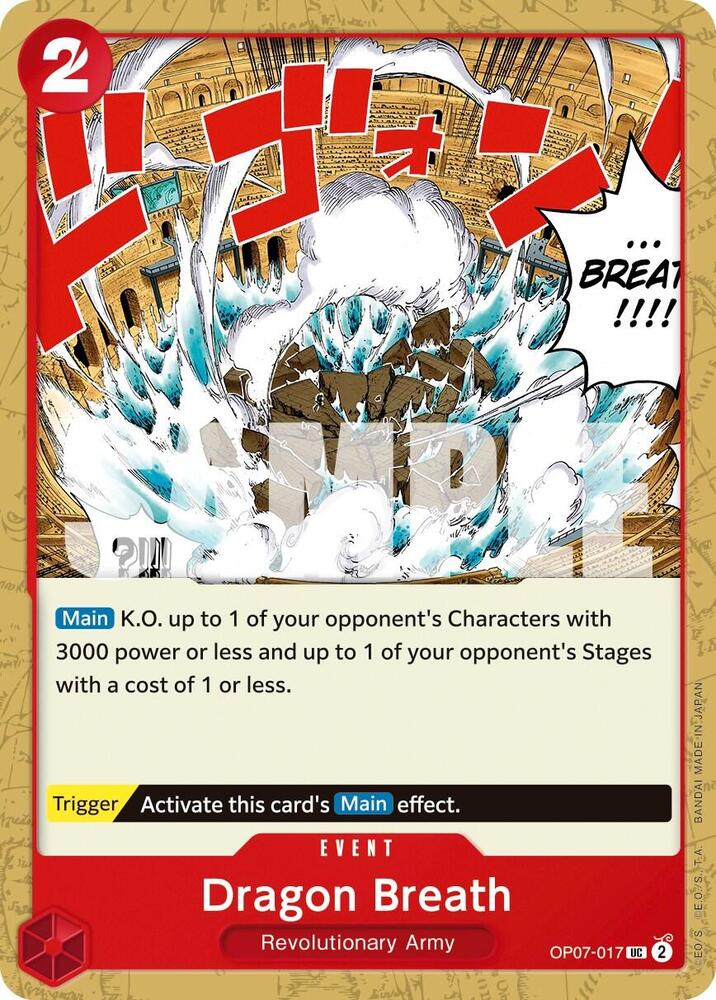Dragon Breath UC 500 Years in the Future OP07-017 NM