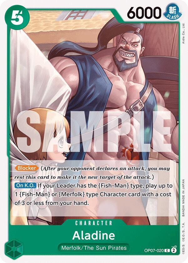 Aladine C 500 Years in the Future OP07-020 NM