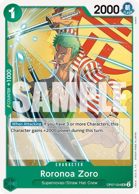 Roronoa Zoro (034) UC 500 Years in the Future OP07-034 NM