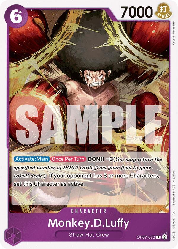 Monkey.D.Luffy (073) R 500 Years in the Future OP07-073 NM