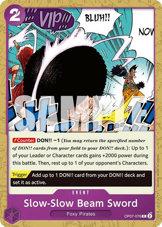 Slow-Slow Beam Sword C 500 Years in the Future OP07-076 NM