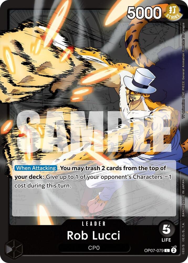 Rob Lucci (079) L 500 Years in the Future OP07-079 NM