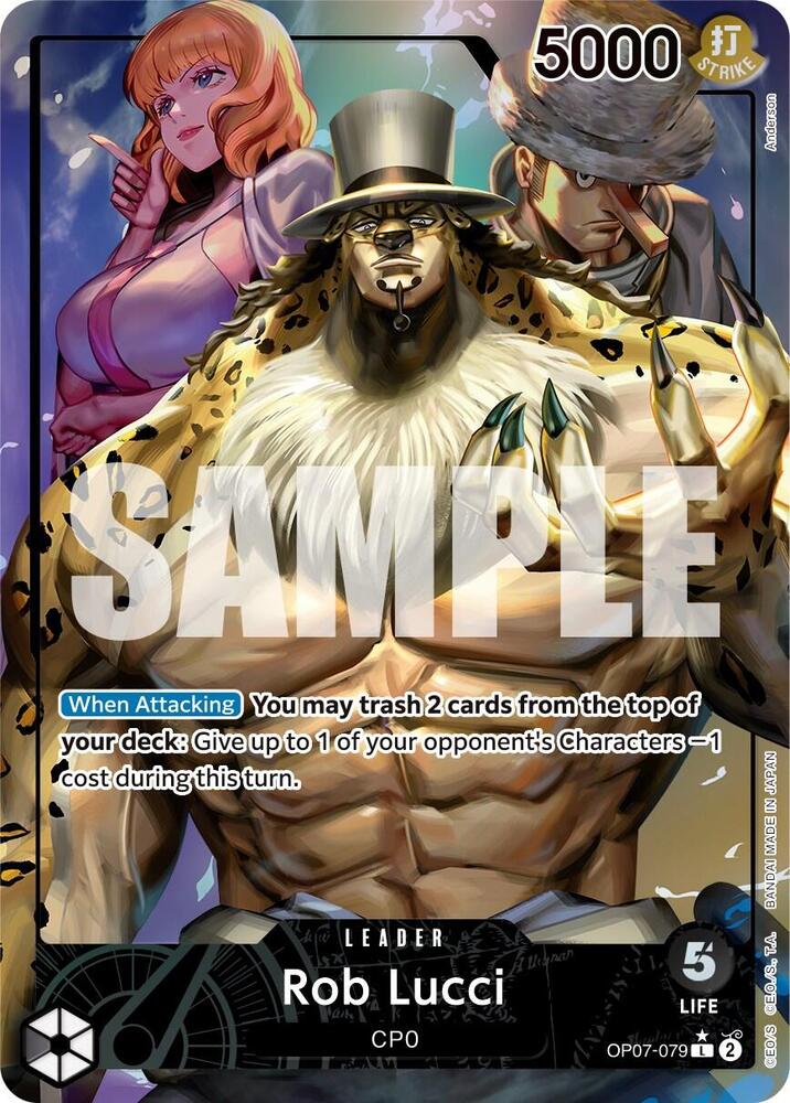 Rob Lucci (079) (Parallel) L 500 Years in the Future OP07-079 NM