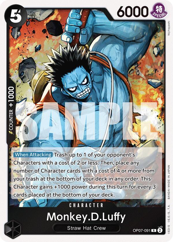 Monkey.D.Luffy (091) R 500 Years in the Future OP07-091 NM