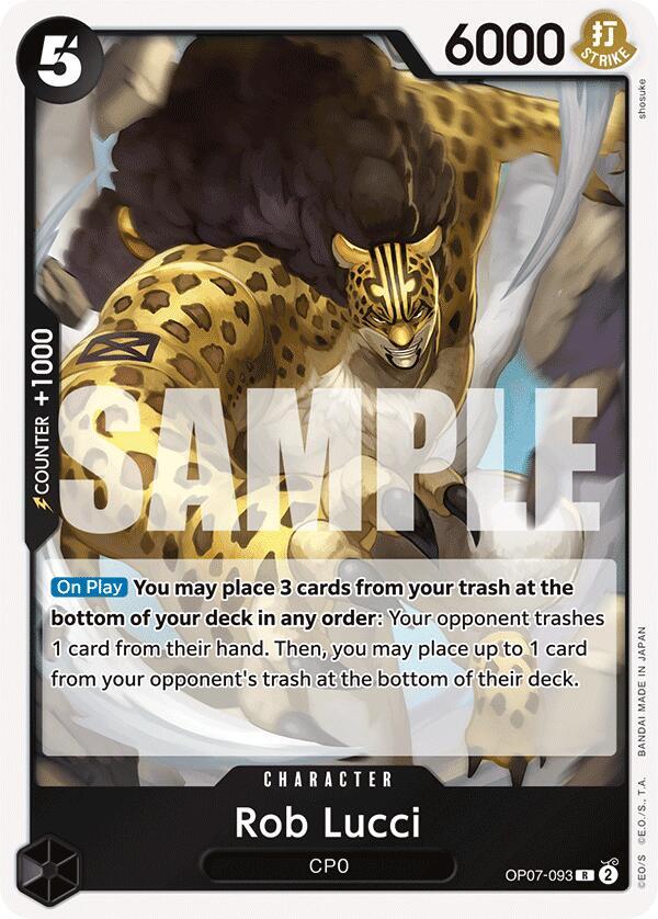Rob Lucci (093) R 500 Years in the Future OP07-093 NM