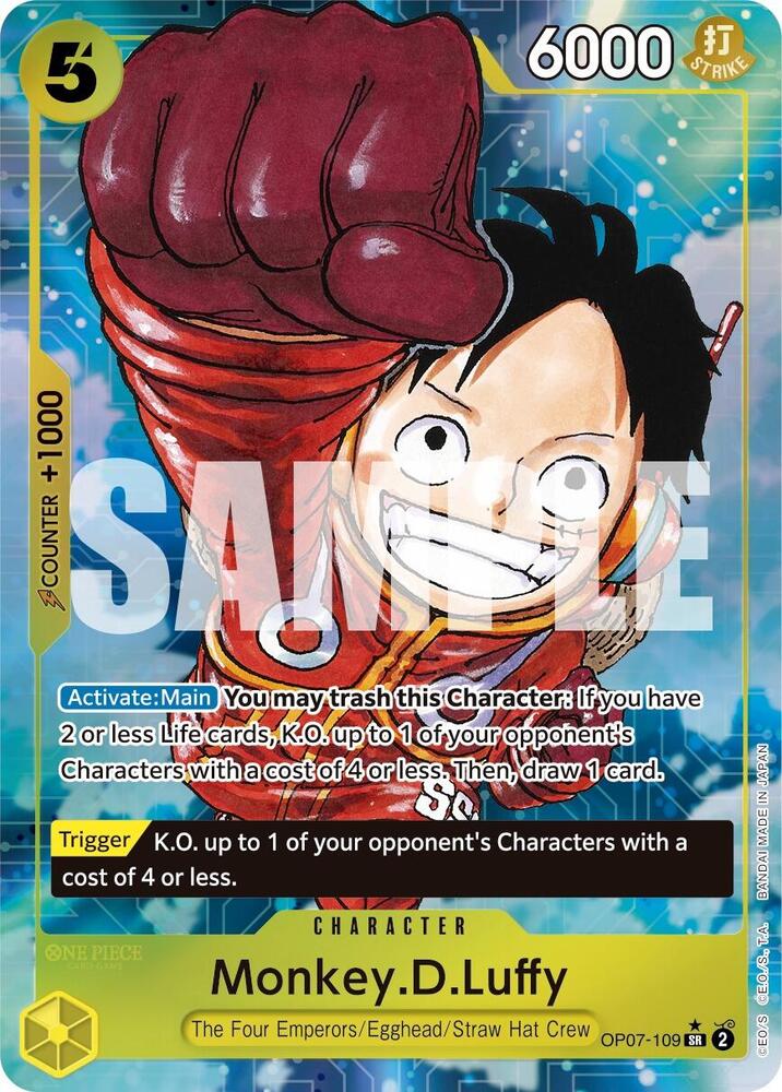 Monkey.D.Luffy (109) (Parallel) SR 500 Years in the Future OP07-109 NM