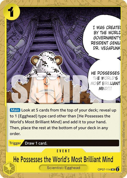 He Possesses the World's Most Brilliant Mind UC 500 Years in the Future OP07-114 NM