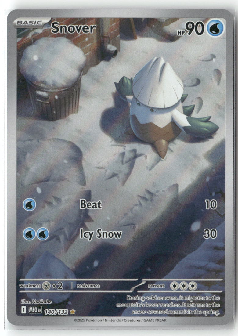 Snover Illustration Rare ME01: Mega Evolution 140/132 NM