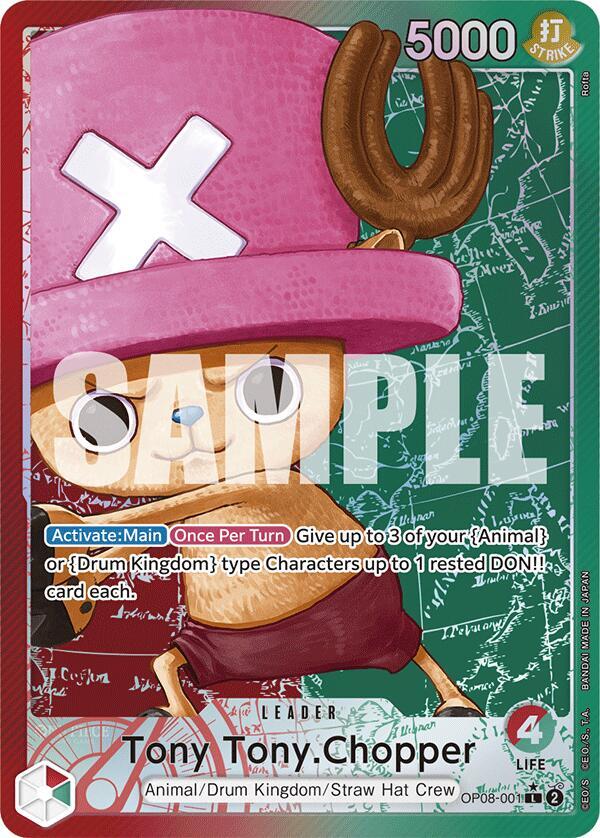 Tony Tony.Chopper (001) (Parallel) L Two Legends OP08-001 NM