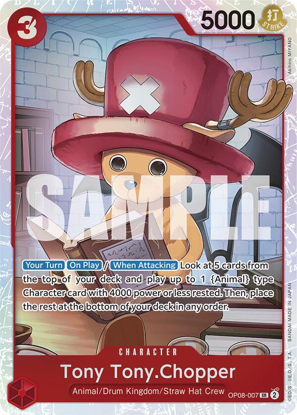 Tony Tony.Chopper (007) SR Two Legends OP08-007 NM