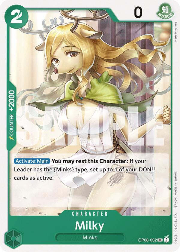 Milky UC Two Legends OP08-032 NM