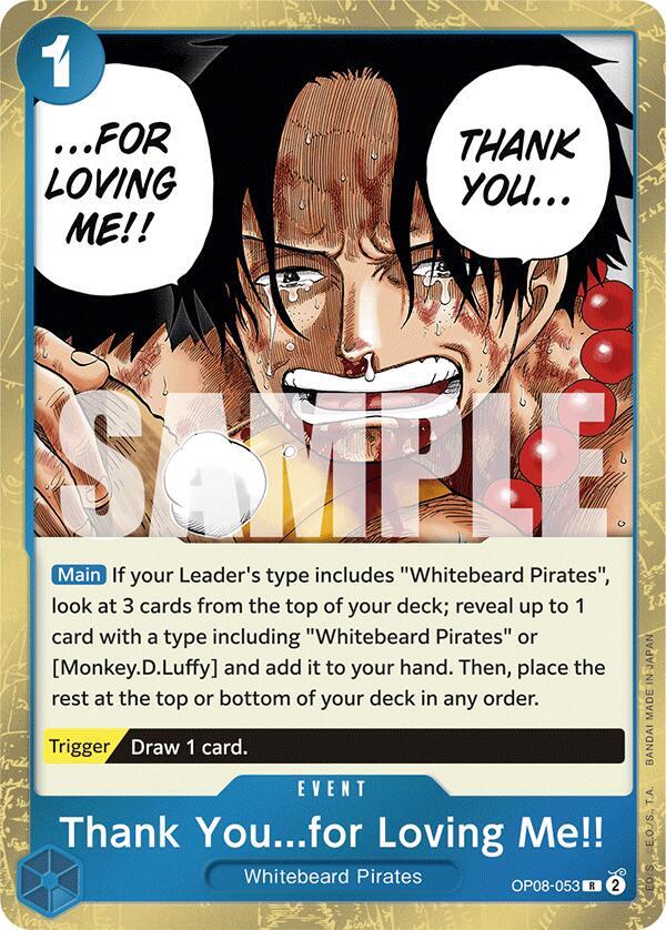Thank You...for Loving Me!! R Two Legends OP08-053 NM