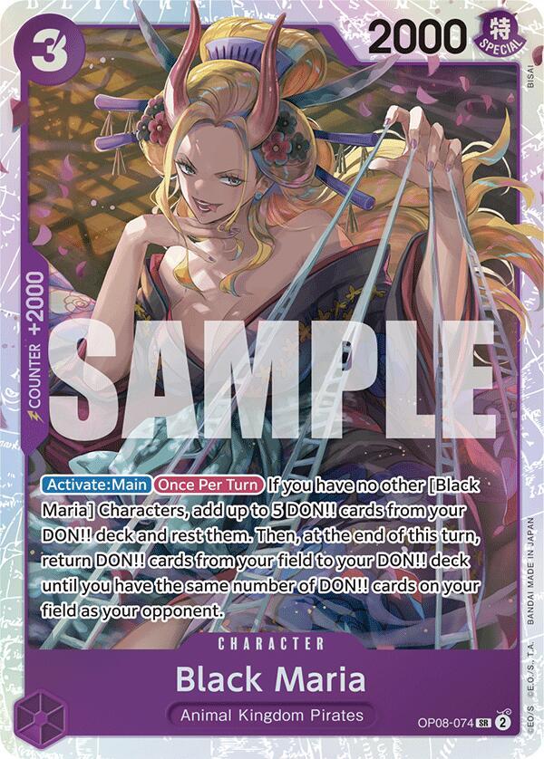 Black Maria SR Two Legends OP08-074 NM