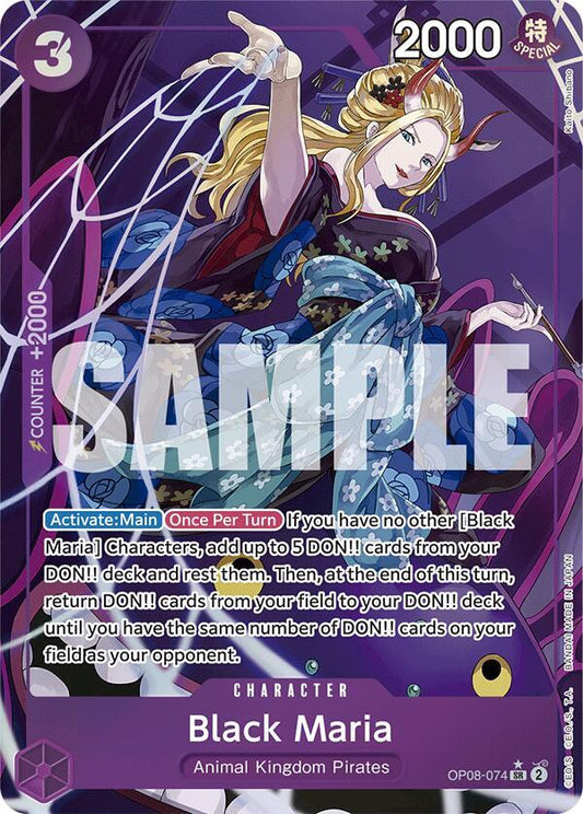 Black Maria (Parallel) SR Two Legends OP08-074 NM