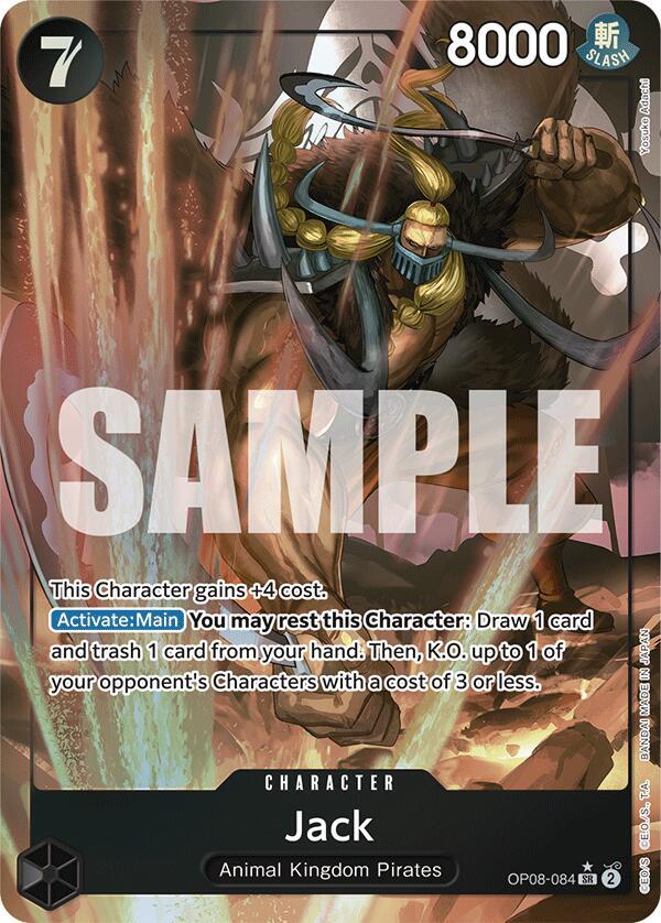 Jack (Parallel) SR Two Legends OP08-084 NM