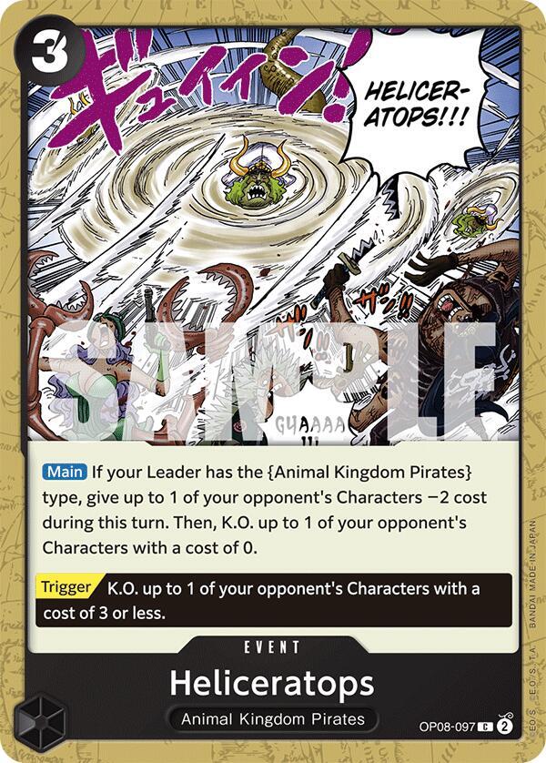 Heliceratops C Two Legends OP08-097 NM