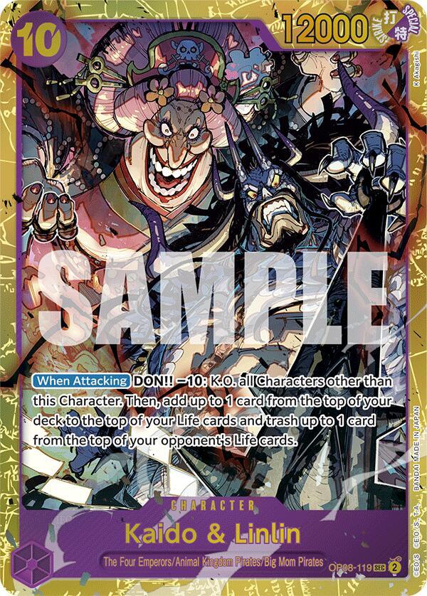 Kaido & Linlin SEC Two Legends OP08-119 NM