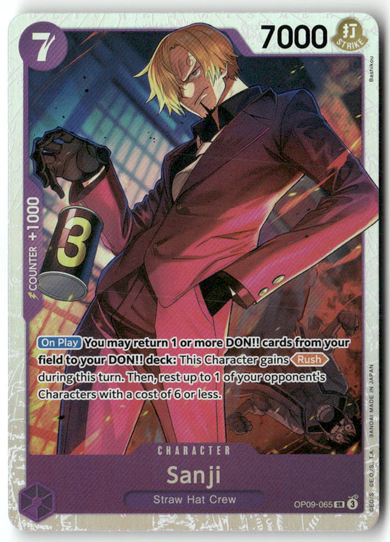 Sanji (065) SR Emperors in the New World OP09-065 NM