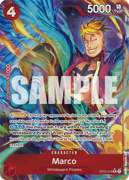 Marco (Alternate Art) R Premium Booster -The Best- OP02-018 NM