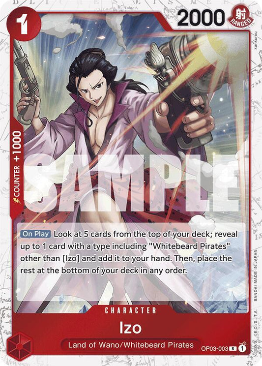 Izo (OP03-003) (Jolly Roger Foil) R Premium Booster -The Best- OP03-003 NM