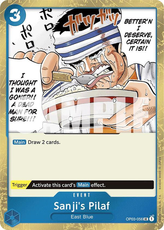 Sanji's Pilaf (Jolly Roger Foil) UC Premium Booster -The Best- OP03-056 NM