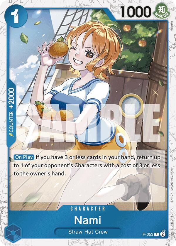Nami (P-053) (Jolly Roger Foil) PR Premium Booster -The Best- P-053 NM