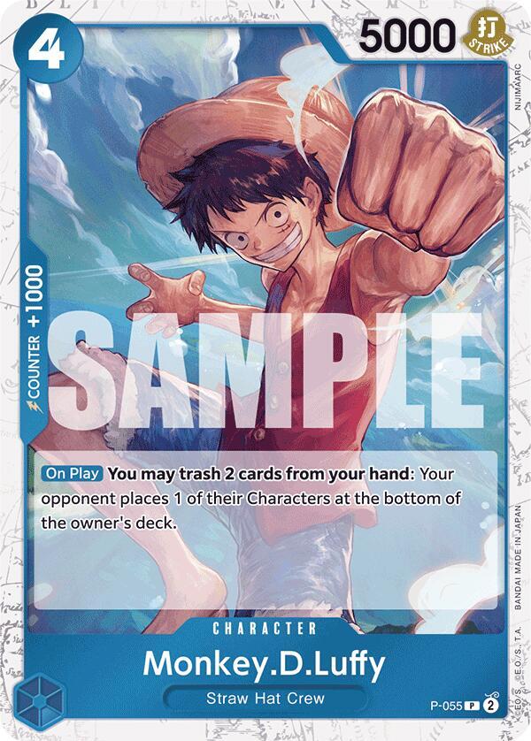 Monkey.D.Luffy (P-055) (Jolly Roger Foil) PR Premium Booster -The Best- P-055 NM