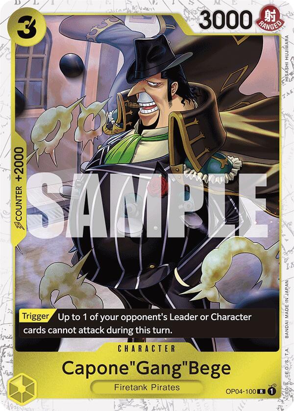 Capone"Gang"Bege (OP04-100) (Jolly Roger Foil) R Premium Booster -The Best- OP04-100 NM