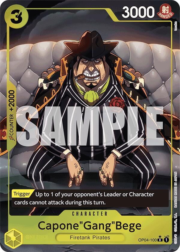 Capone"Gang"Bege (OP04-100) (Alternate Art) R Premium Booster -The Best- OP04-100 NM