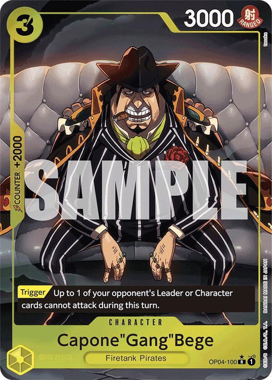 Capone"Gang"Bege (OP04-100) (Alternate Art) R Premium Booster -The Best- OP04-100 NM