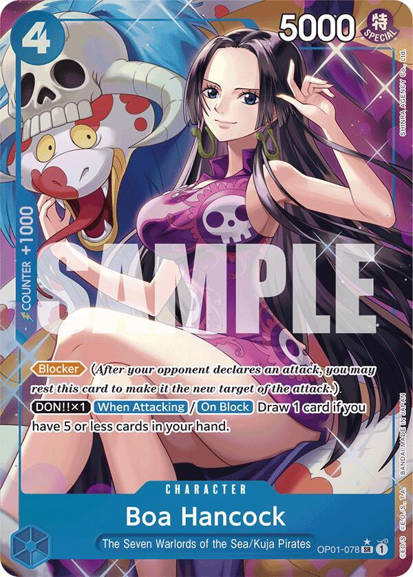 Boa Hancock (OP01-078) (Alternate Art) SR Premium Booster -The Best- OP01-078 NM