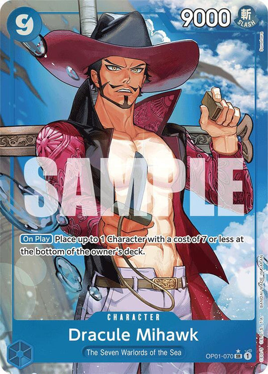 Dracule Mihawk (OP01-070) (Alternate Art) SR Premium Booster -The Best- OP01-070 NM