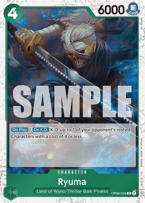Ryuma (Jolly Roger Foil) R Premium Booster -The Best- OP06-036 NM