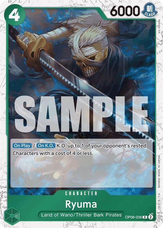 Ryuma (Jolly Roger Foil) R Premium Booster -The Best- OP06-036 NM