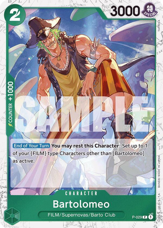 Bartolomeo (P-029) (Jolly Roger Foil) PR Premium Booster -The Best- P-029 NM