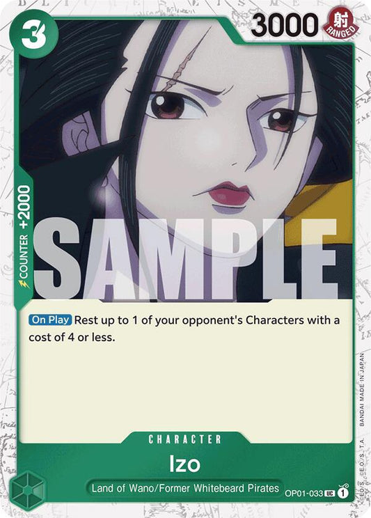 Izo (OP01-033) (Jolly Roger Foil) UC Premium Booster -The Best- OP01-033 NM