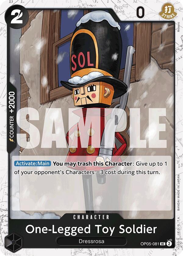 One-Legged Toy Soldier (Jolly Roger Foil) UC Premium Booster -The Best- OP05-081 NM