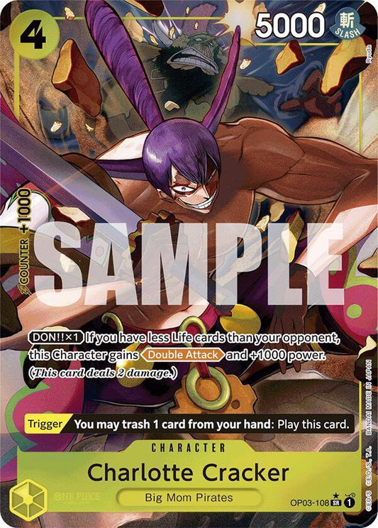 Charlotte Cracker (Alternate Art) SR Premium Booster -The Best- OP03-108 NM