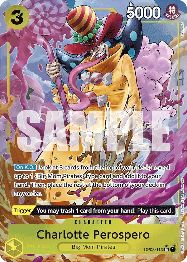 Charlotte Perospero (Alternate Art) SR Premium Booster -The Best- OP03-113 NM