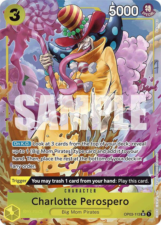 Charlotte Perospero (Alternate Art) SR Premium Booster -The Best- OP03-113 NM