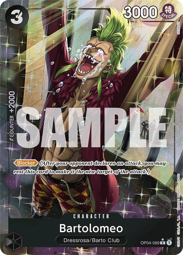 Bartolomeo (OP04-089) (Alternate Art) R Premium Booster -The Best- OP04-089 NM