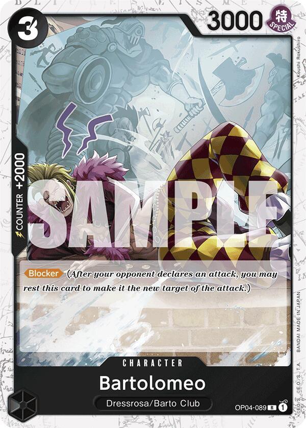 Bartolomeo (OP04-089) (Jolly Roger Foil) R Premium Booster -The Best- OP04-089 NM