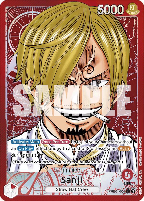 Sanji (PRB01-001) (Alternate Art) L Premium Booster -The Best- PRB01-001 NM